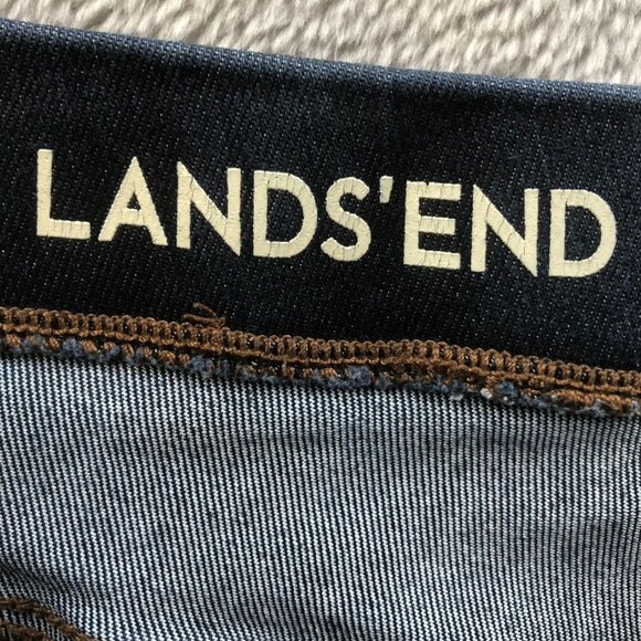 Lands End Womens Jeans Size 8 Tall Mid-Rise Skinny Pull-On Casual Stretch - Picture 3 of 13